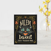 Salem 1692 verpassten sie ein HexenkHalloween Karte (Gelbe Blume)