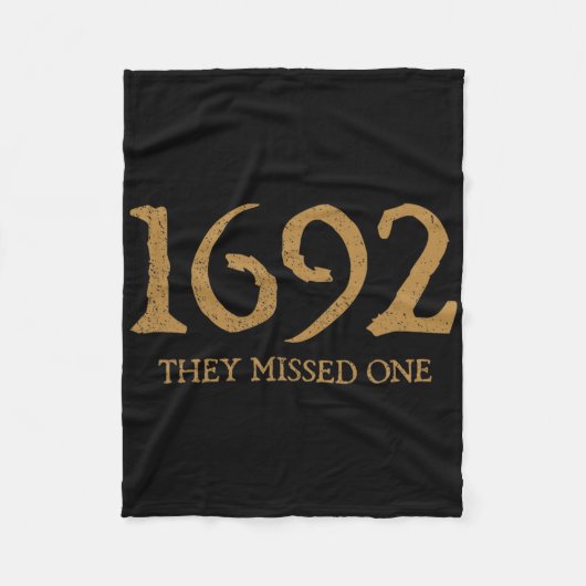 Salem 1692 verpassten sie ein Hexenkostüm Fleecedecke (Vorderseite)