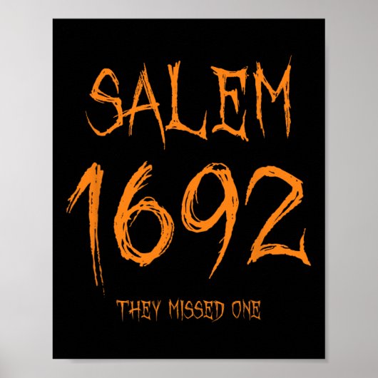 Salem 1692 verpassten sie eine Fun Halloween Hexe Poster (Vorne)