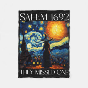 Salem 1692 verpassten sie eine Hexe Halloween Pink Fleecedecke