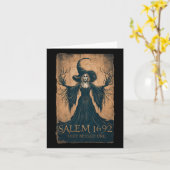 Salem 1692 verpassten sie einen Halloween-Feminist Karte (Gelbe Blume)