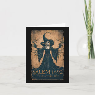 Salem 1692 verpassten sie einen Halloween-Feminist Karte