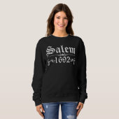 Salem 1692 Wiccan Satanic Witchcraft Gothic Witche Sweatshirt (Vorne ganz)