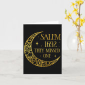 Salem 1962 Du hast eine Halloween-Feministin Hexe  Karte (Gelbe Blume)