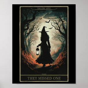 Salem 1962 Du hast eine Halloween-Feministin Hexe Poster