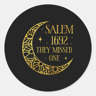 Salem 1962 Du hast eine Halloween-Feministin Hexe Runder Aufkleber
