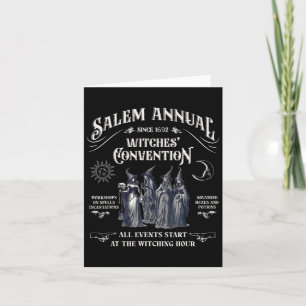 Salem alljährlich seit 1692 Hexenkonvention Hexe H Karte
