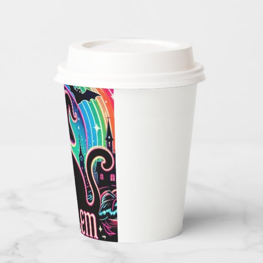 Salem beschriftet Kaffeepapiertasse Pappbecher (Links)