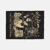 Salem Book Club Funny Bookween Spooky Rea Fleecedecke (Vorderseite (Horizontal))