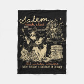 Salem Book Club Funny Bookween Spooky Rea Fleecedecke (Vorderseite)