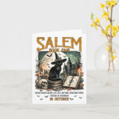 Salem Book Fair Funny Bookween Spooky Rea Karte (Gelbe Blume)