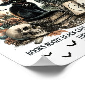 Salem Book Fair Funny Bookween Spooky Rea Poster (Ecke)