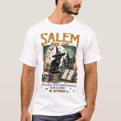 Salem Book Fair Funny Bookween Spooky Rea T-Shirt (Vorderseite)