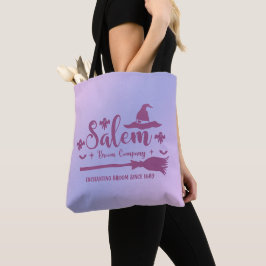 Salem Broom Company Blue und Lila Halloween Tasche