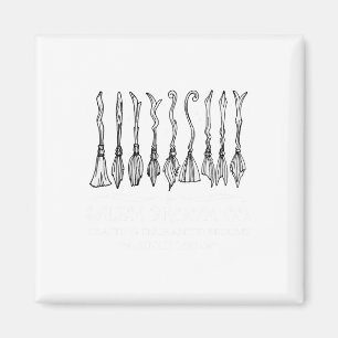 Salem Broom Company für einen Halloween-Fan Magnet
