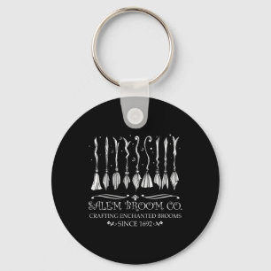 Salem Broom Company für einen Halloween-Fan Schlüsselanhänger
