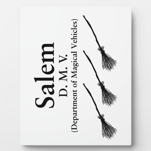 Salem DMV Fotoplatte (Vorderseite)