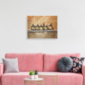 Salem Frösche Handbemalt Leinwanddruck (Insitu (Wohnzimmer))