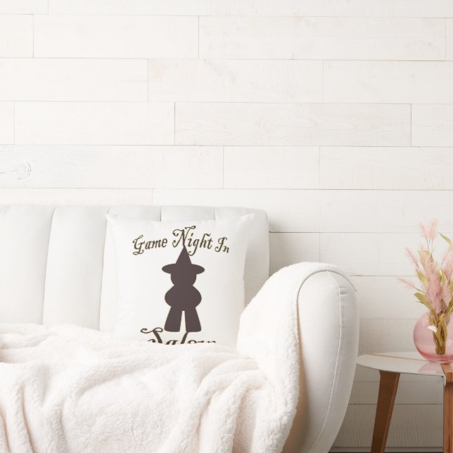 Salem Game Night Funny Travel Gaming Kunst Kissen (Liege)