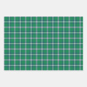 Salem Green and White Plaid Holiday Geschenkpapier Set (Vorderseite 3)