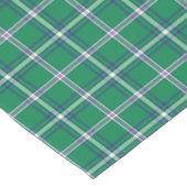 Salem Green and White Plaid Kurzer Tischläufer (Ecke)