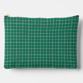 Salem Green and White Plaid Zubehörtasche (Vorderseite)