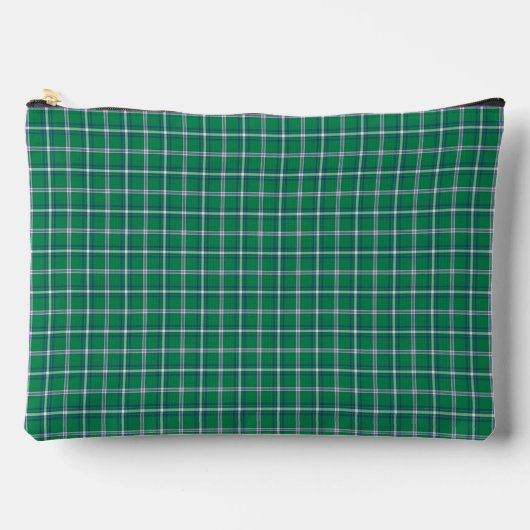 Salem Green and White Plaid Zubehörtasche (Vorderseite)
