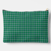 Salem Green and White Plaid Zubehörtasche (Rückseite)