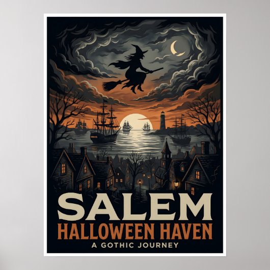Salem Halloween Haven Gothic Reise Poster (Vorne)
