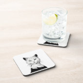 Salem, Halloween, Hexenkatze, Gothic Art, mystisch Getränkeuntersetzer (Rechte Seite)