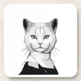 Salem, Halloween, Hexenkatze, Gothic Art, mystisch Getränkeuntersetzer