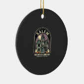 Salem Haunted Library Halloween Design_1 Keramik Ornament (Rechts)