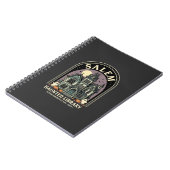 Salem Haunted Library Halloween Design_1 Notizblock (Linke Seite)