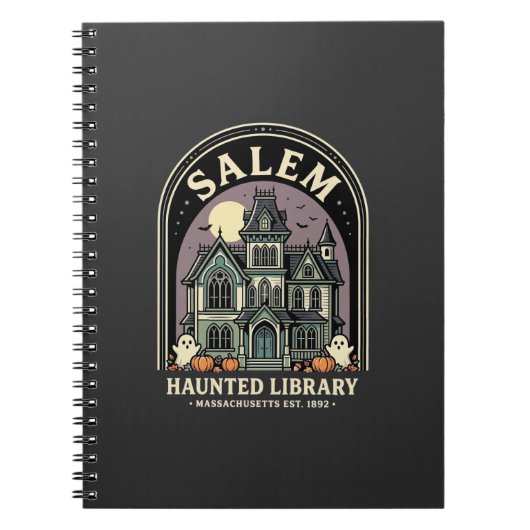 Salem Haunted Library Halloween Design_1 Notizblock (Vorderseite)