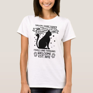 Salem-Heiligtum für Katzen, Halloween-Tier T-Shirt