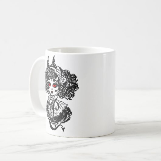 Salem Hexch | Frohe Halloween Kaffeetasse (Vorderseite Links)