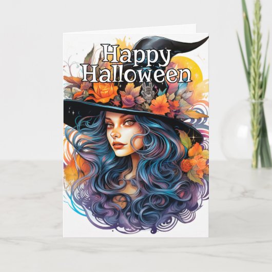 Salem Hexch | Frohe Halloween Karte (Vorderseite)