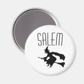 Salem Hexe auf Broomstick-Magnet Magnet (Vorderseite/Rückseite)