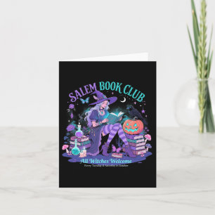 Salem Hexe Book Club Halloween Lesebuch Lover Karte