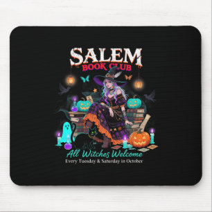 Salem Hexe Book Club Halloween Lesebuch Lover Mousepad