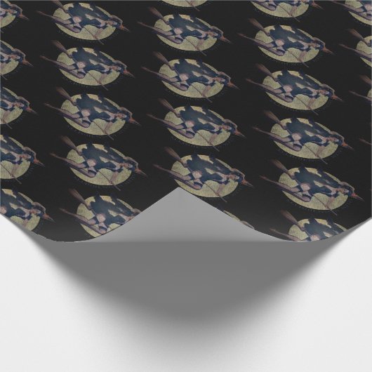 Salem-Hexe Geschenkpapier (Ecke)
