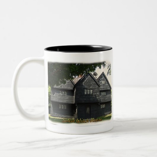 Salem-Hexe-Haus-Tasse Zweifarbige Tasse (Links)