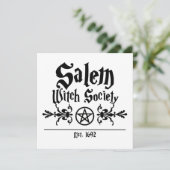 Salem Hexe Society Card Karte (Stehend Vorderseite)