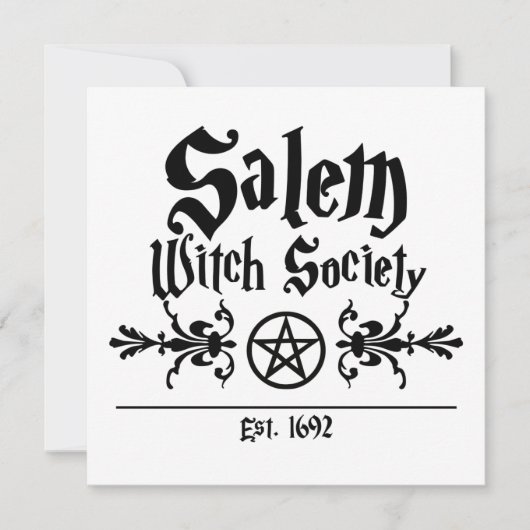 Salem Hexe Society Card Karte (Vorderseite)
