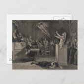 Salem Hexe-Trial-Illustration Postkarte (Vorne/Hinten)