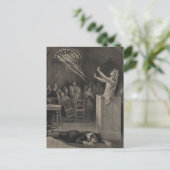 Salem Hexe-Trial-Illustration Postkarte (Stehend Vorderseite)