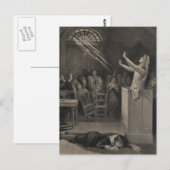 Salem Hexe-Trial-Illustration Postkarte (Vorne/Hinten)