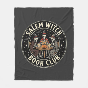 Salem Hexen Buchclub Halloween Skelett Design_1 Fleecedecke