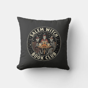 Salem Hexen Buchclub Halloween Skelett Design_1 Kissen