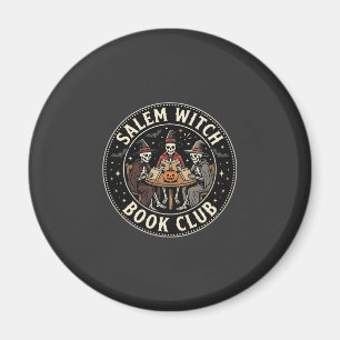 Salem Hexen Buchclub Halloween Skelett Design_1 Magnet
